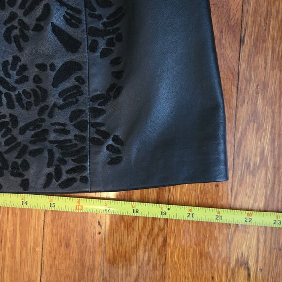 NEW All Saints REAL Leather Black Skirt 4 NWOT - Picture 9 of 10